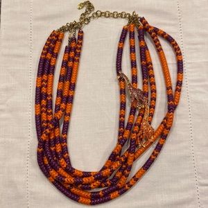Vintage Sassy Jones Necklace (Orange/Purple “Kibibi”)